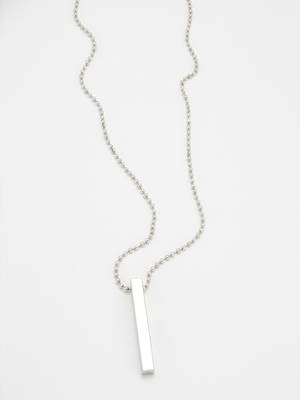  men's silver plated chain with pendant 5