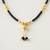  women black gold plated mangalsutra