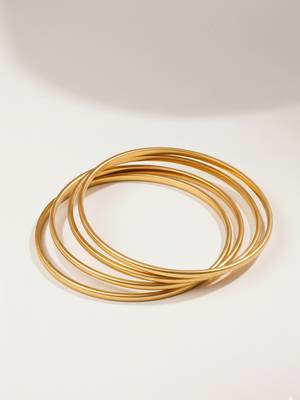  women set of 4 gold plated handcrafted bangle 4