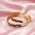  women set of 2 gold plated handcrafted kada bangle