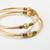  women set of 2 gold plated meenakari kada bangle