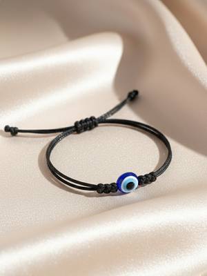  unisex black evil eye adjustable bracelet 2