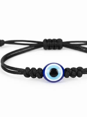  unisex black evil eye adjustable bracelet 5
