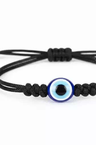  unisex black evil eye adjustable bracelet
