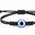  unisex black evil eye adjustable bracelet