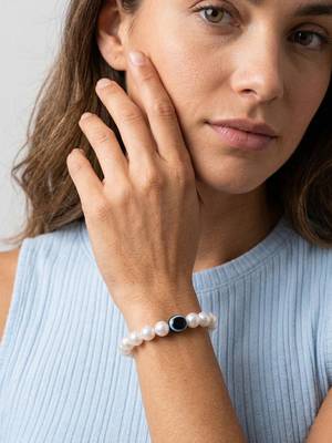  unisex black evil eye white bracelet 3