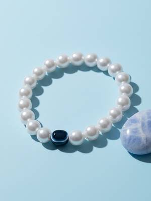  unisex black evil eye white bracelet 5
