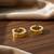  men's gold plated hoop earrings