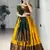 Mustard Color Zari Weaving Work Silk Lehenga Choli With Unstitched Blouse