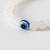  unisex white crystal evil eye bracelet