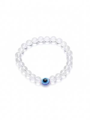  unisex white crystal evil eye bracelet 4
