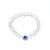  unisex white crystal evil eye bracelet
