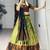 Pista Color Zari Weaving Work Silk Lehenga Choli With Unstitched Blouse