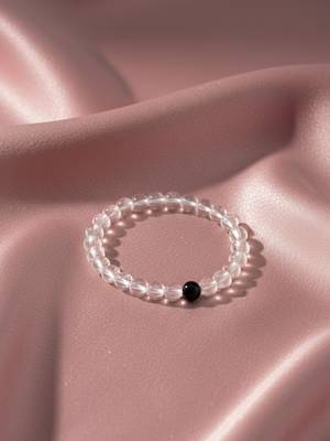  unisex white crystal evil eye bracelet 2