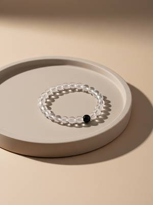  unisex white crystal evil eye bracelet 3