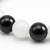  unisex black & white beaded bracelet