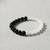  unisex black & white crystal beaded bracelet