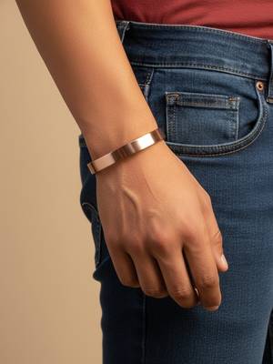  men's rose gold kada bracelet 3