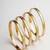  women set of 4 gold plated cz toned bangle