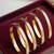  women set of 4 gold plated cz toned bangle