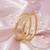  women set of 2 gold plated traditional kada bangle