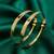  women set of 2 gold plated traditional adjustable kada bangle
