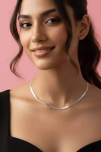  women german silver oxidised chain