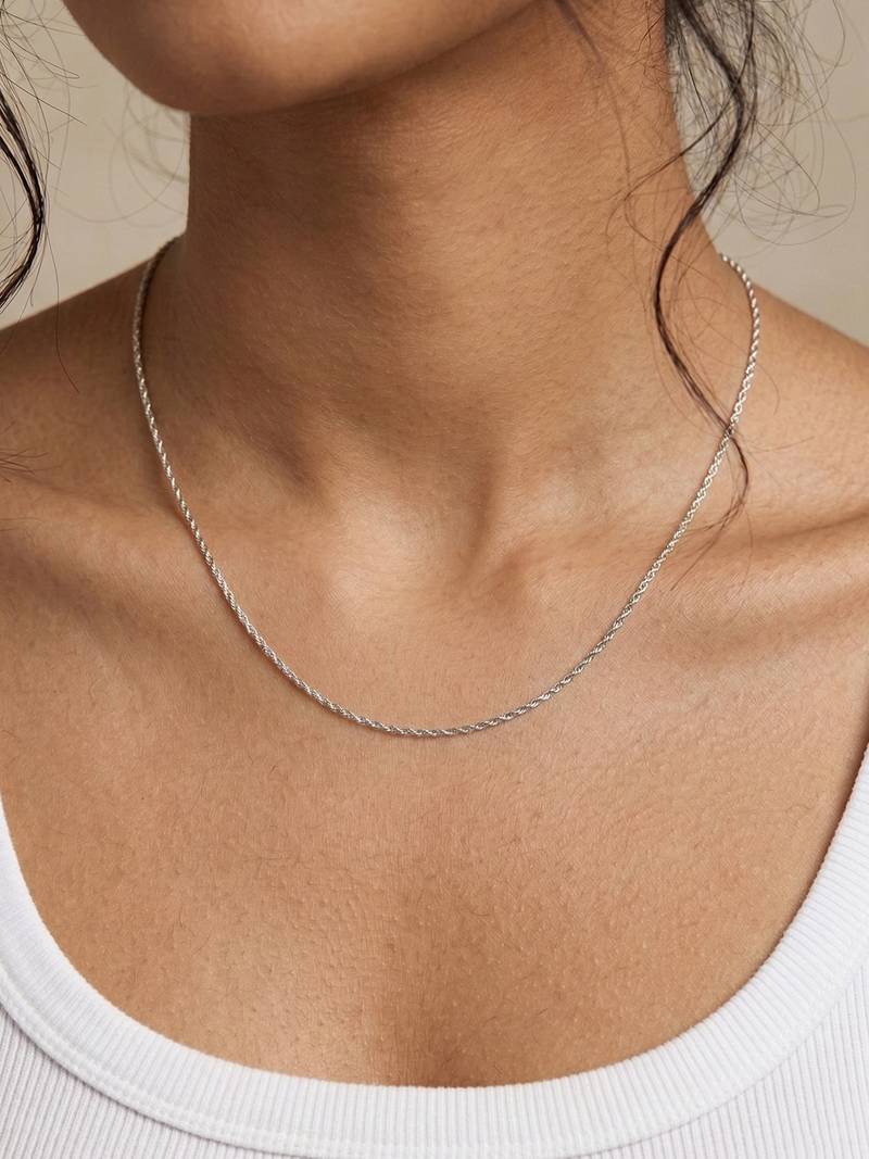  women german silver oxidised chain