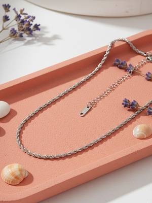  women german silver oxidised chain 5