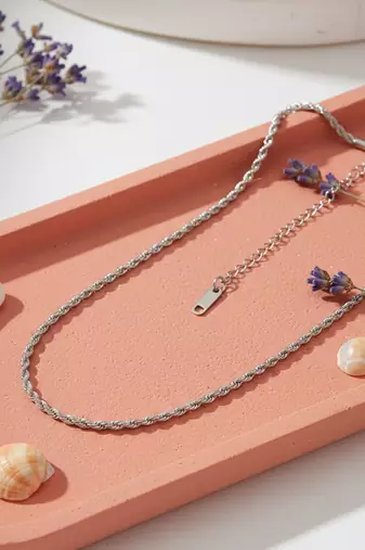  women german silver oxidised chain