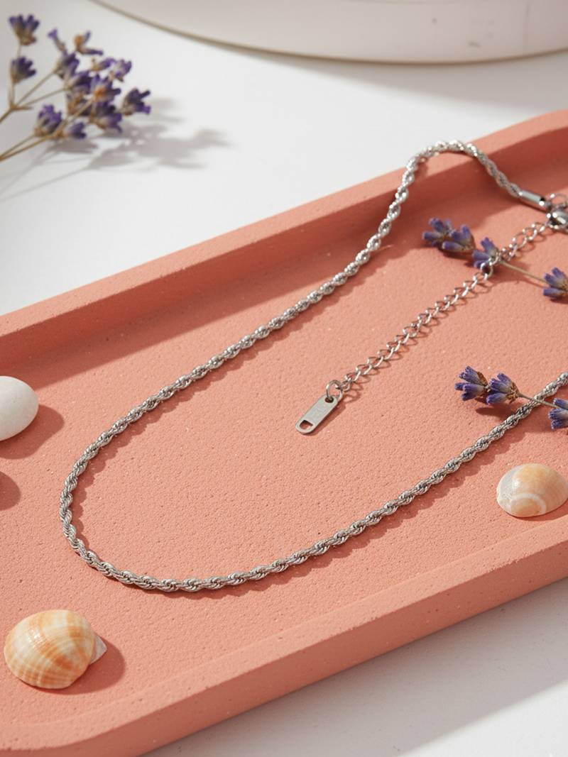  women german silver oxidised chain