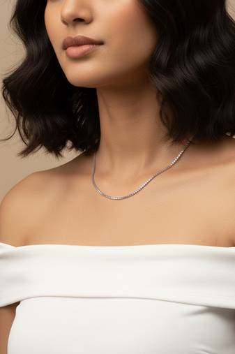  women german silver oxidised chain