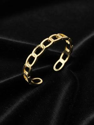  men's gold plated cuff bracelet 1