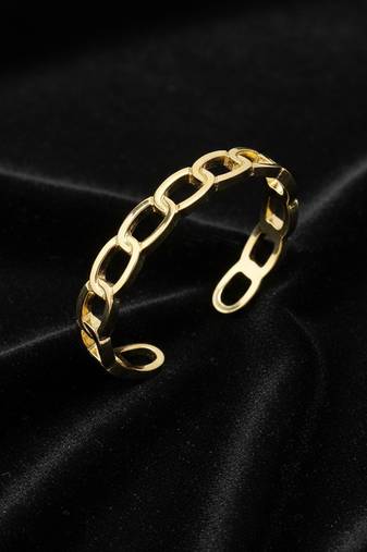  men's gold plated cuff bracelet