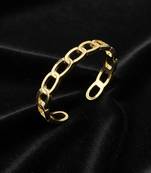  men's gold plated cuff bracelet