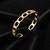  men's gold plated cuff bracelet