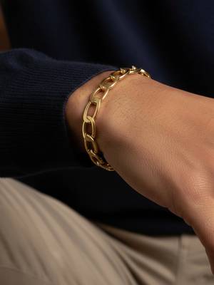 men's gold plated cuff bracelet 3