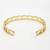  men's gold plated cuff bracelet