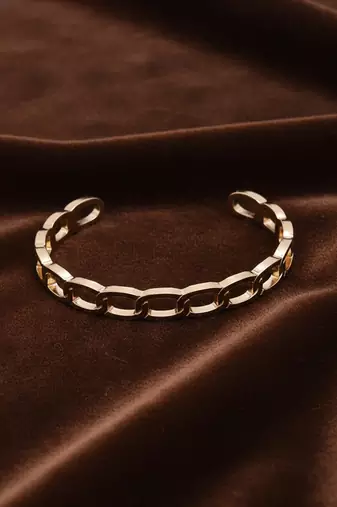  men's rose gold plated cuff bracelet