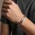  men's silver plated cuff bracelet