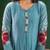 Sky blue chanderi silk sequin kurta set with embroidered dupatta