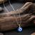  unisex unisex silver plated evil eye pendant with chain