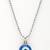  unisex unisex silver plated evil eye pendant with chain