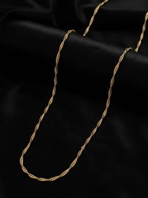  women gold plated handcrafted minimal chain 2