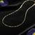  women gold plated handcrafted minimal chain