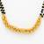  women gold plated black beaded mangalsutra