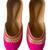 Rani pink embroidered leather juttis