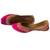 Rani pink embroidered leather juttis