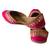Rani pink embroidered leather juttis