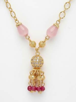  women gold plated multicolour chain 5